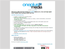Tablet Screenshot of oneplusmedia.com